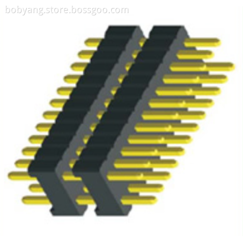 1.27X2.54mm Pin Header Dual Row Double Plastic Straight